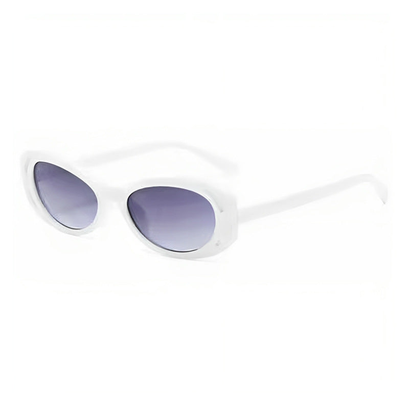 Damer Cat-Eye solbriller med elegant, transparent ramme og UV-beskyttelse Luvikno