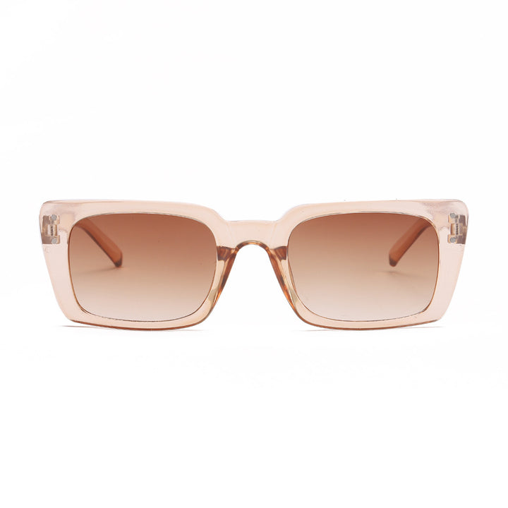 Dame kvadratisk solbrille med dyremønster Luvikno
