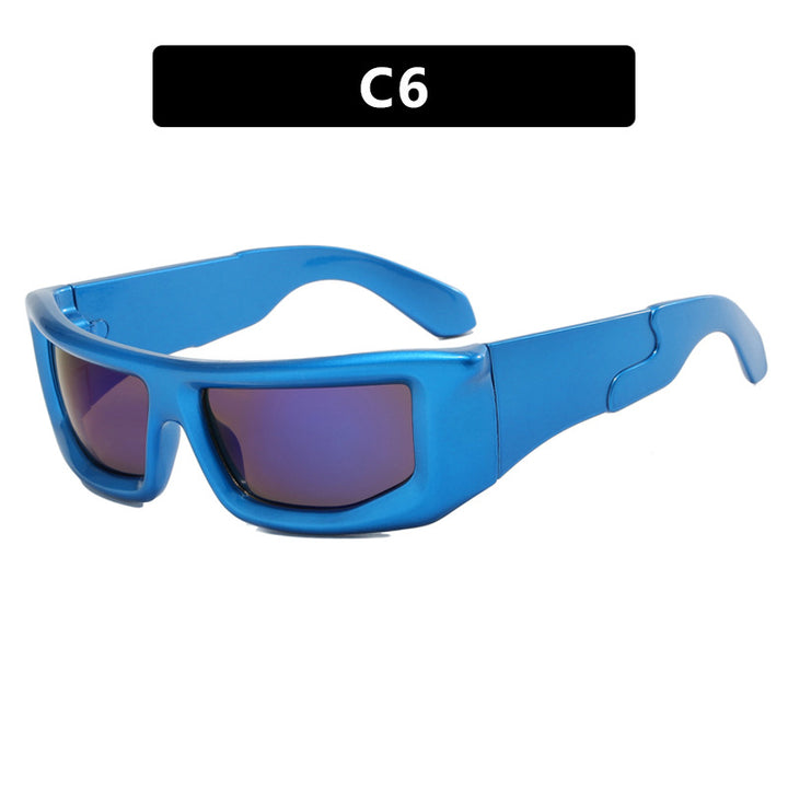 Dame sporty solbriller med bred ramme og polariserte glass Luvikno