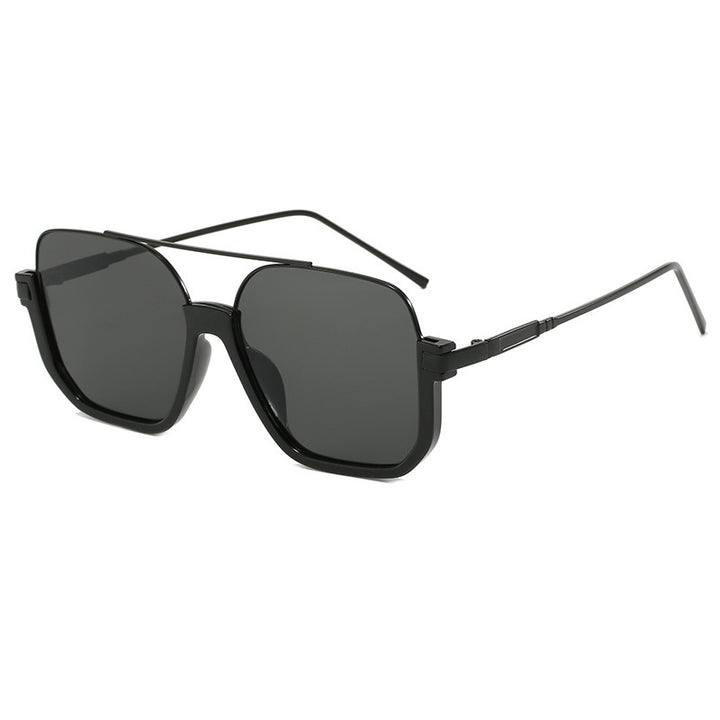 Dame Motek solbrille med buet metallramme og UV-beskyttelse Luvikno