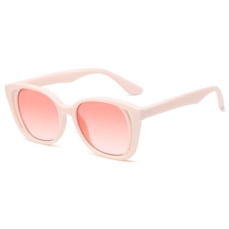 Dame stilige Cat-Eye solbriller med robust ramme Luvikno