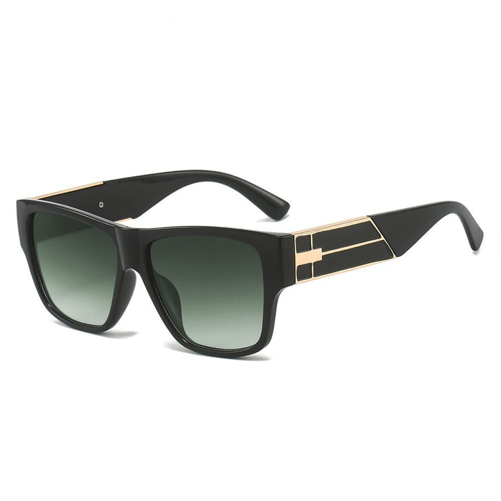 Dame moteriktig oversized solbrille med elegant ramme Luvikno