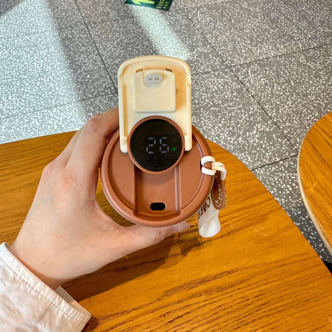 Dame isolert kaffekopp med praktisk håndholdtsløyfe Luvikno