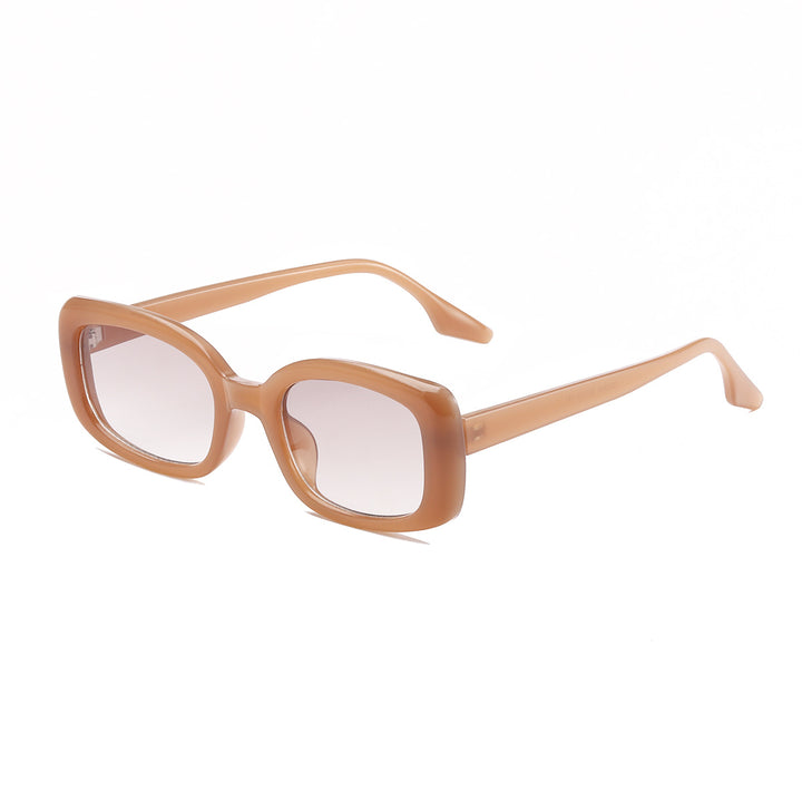 Dame stor kvadratisk solbrille med moderne ramme og UV-beskyttelse Luvikno