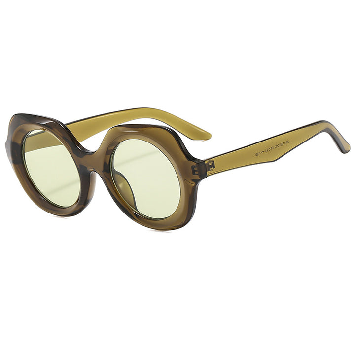 Dame Designer-solbrille med ekstravagant skilpaddeskall-ramme Luvikno