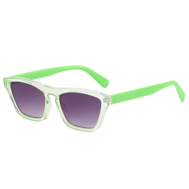 Dame chic solbriller i trendy geometrisk design Luvikno