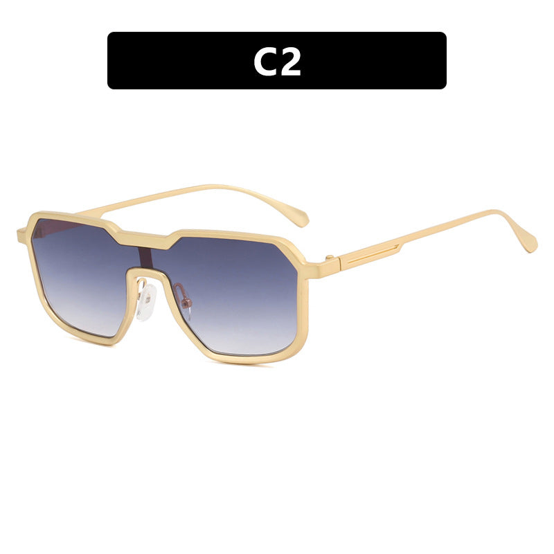 Dame ekstravagant geometrisk solbrille med beskyttende UV-filter Luvikno
