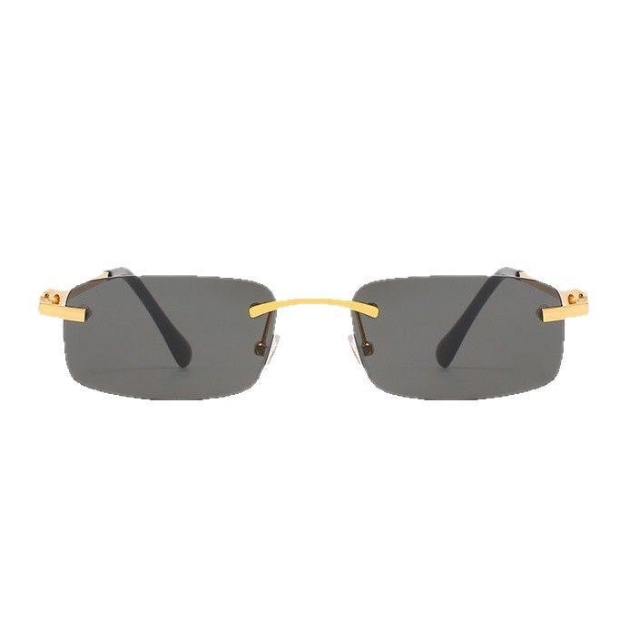 Dame elegant halvrammebrille med komfortable nesepads Luvikno