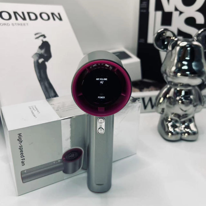 Dame Håndholdt USB-vifte med temperaturvisning Luvikno