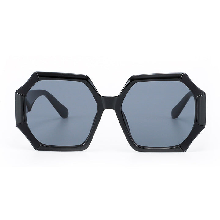 Dame moterelatert solbrille med fasettert ramme Luvikno