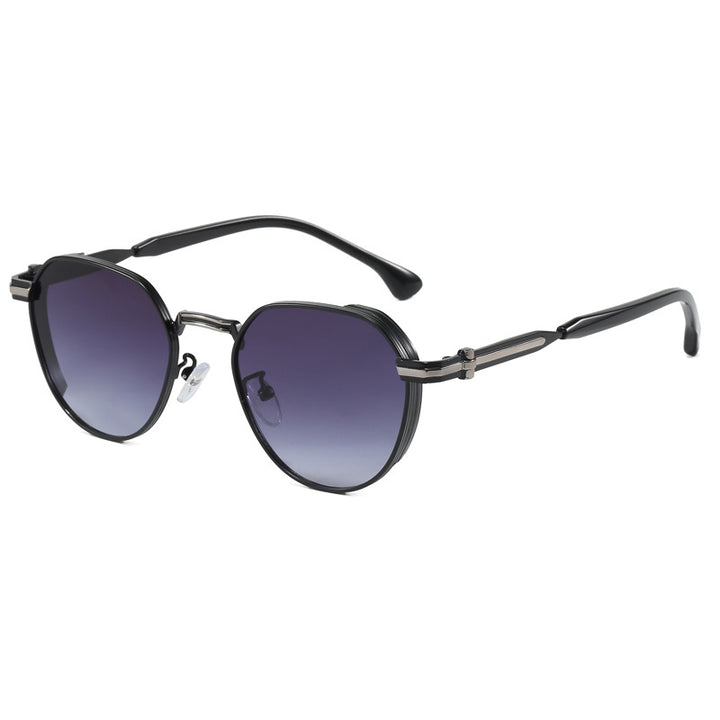 Dame geometrisk solbrille i moderne design Luvikno