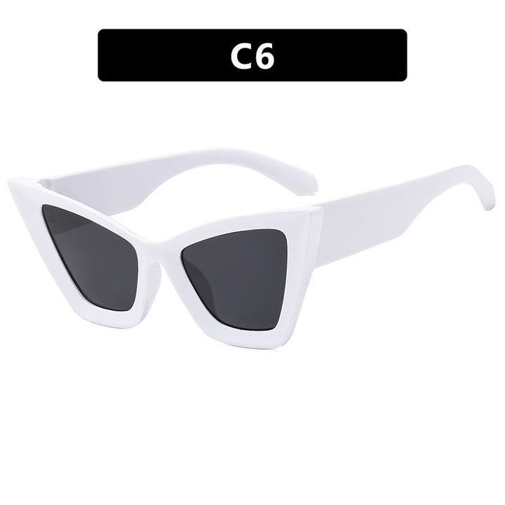 Dame trendy Cat-Eye solbriller med robust design og UV-beskyttelse Luvikno