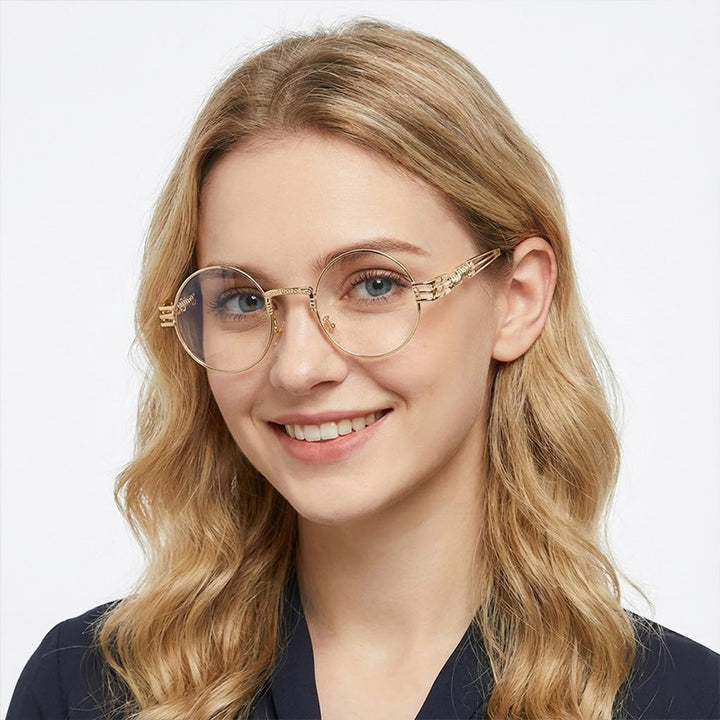 Dame Kunstnerisk Rundbrille Luvikno