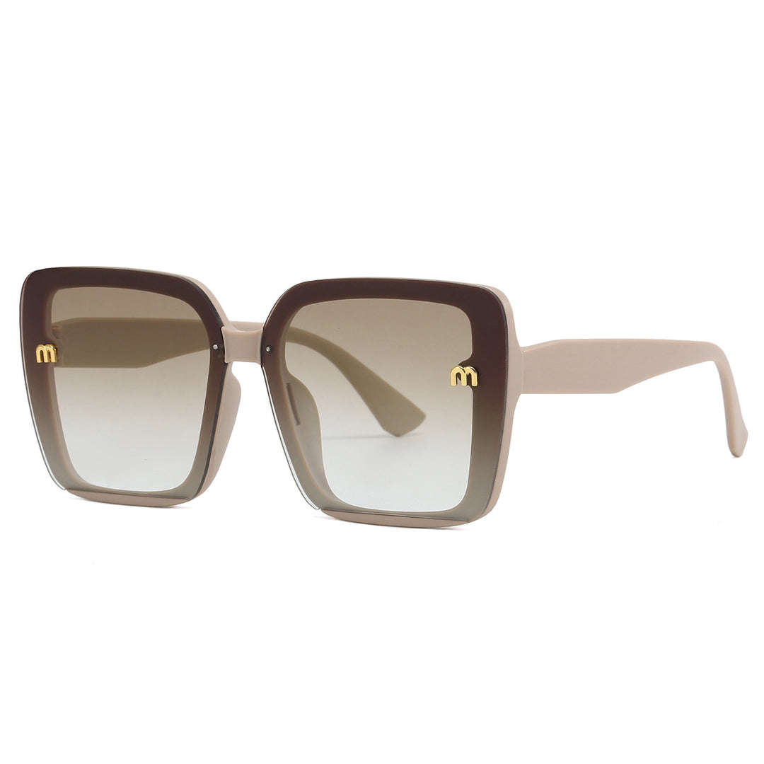 Dame kvadratisk solbrille med elegant ramme Luvikno