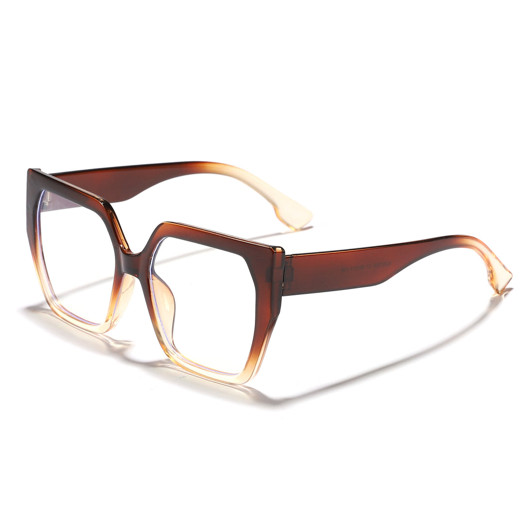 Dame oversized kvadratisk solbrille med enestående komfort og moderne design Luvikno