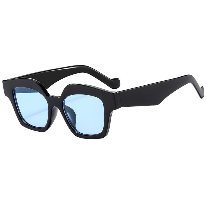 Dame designer solbrille i moderne skilpadde stil Luvikno