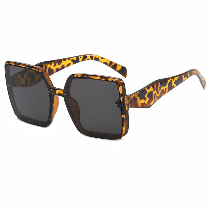 Dame overdimensjonert kvadratisk solbrille Luvikno