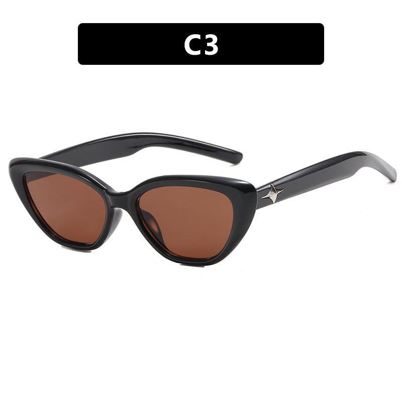 Dame Cat-Eye solbriller i moderne design med stilig ramme Luvikno