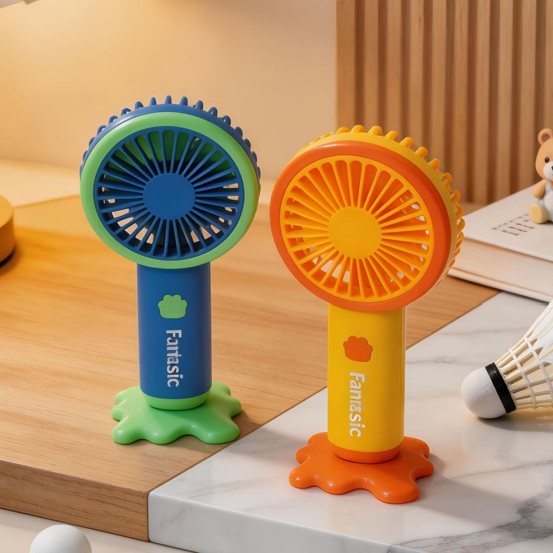Dame Bærbar Håndvifte med multifunksjonell USB-ladefunksjon og ergonomisk design Luvikno