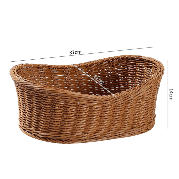 Unisex Elegant oval oppbevaringskurv laget av naturlige materialer Luvikno