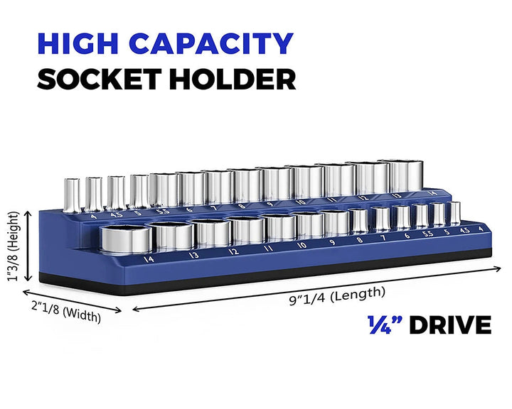 Heavy-Duty Magnetisk Socket Organizer Luvikno