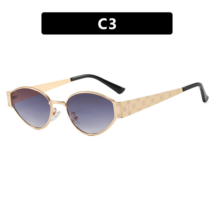 Dame Cat-Eye solbriller med elegant design og luksuriøse detaljer Luvikno