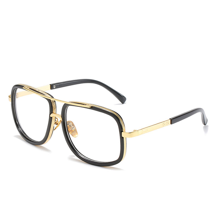 Dame kvadratisk solbrille med luksuriøse detaljer Luvikno
