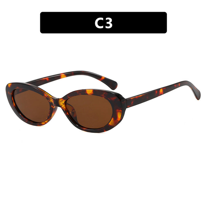 Dame moter Cat-Eye solbriller med UV-beskyttelse og elegant ramme Luvikno