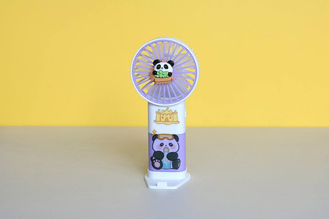 Unisex Bærbar Håndvifte i søtt Panda-design Luvikno