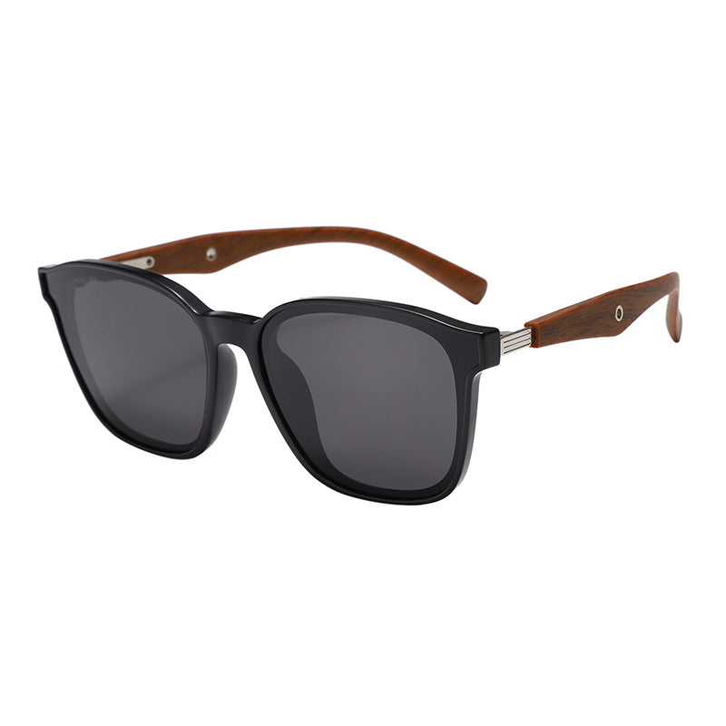Dame stilige oversized solbriller med treakenter Luvikno