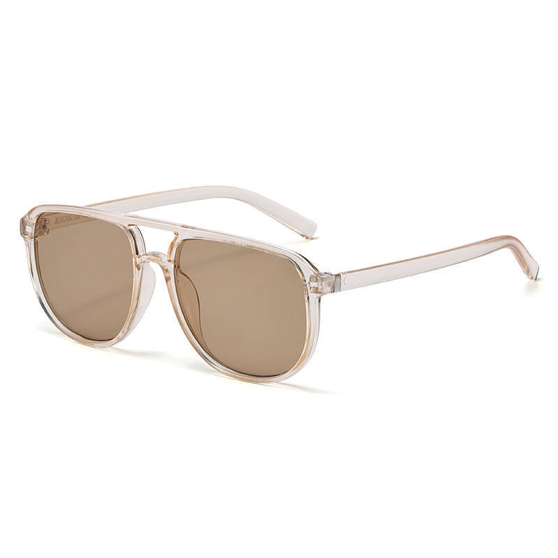 Dame moteriktig solbrille i elegant kvadratdesign Luvikno