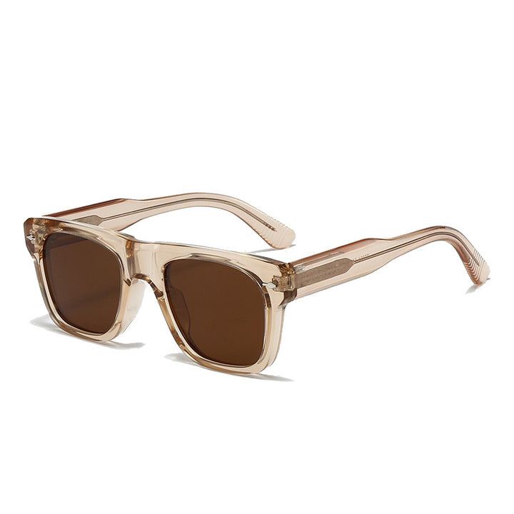 Dame Motefull solbrille i moderne kvadratisk design Luvikno