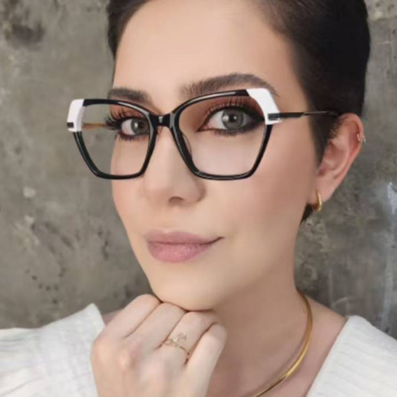 Dame kvadratisk solbrille med elegant metallramme og beskyttende UV-filter Luvikno