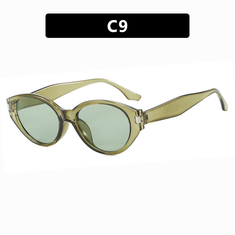 Dames moteriktig solbrille i elegant cat-eye stil Luvikno