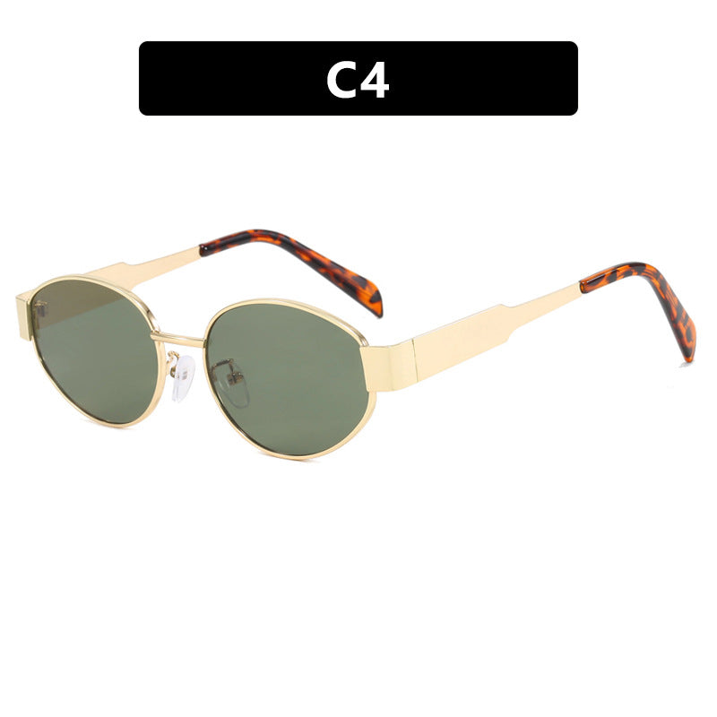 Dame moteriktig solbrille med innovativt geometrisk design Luvikno