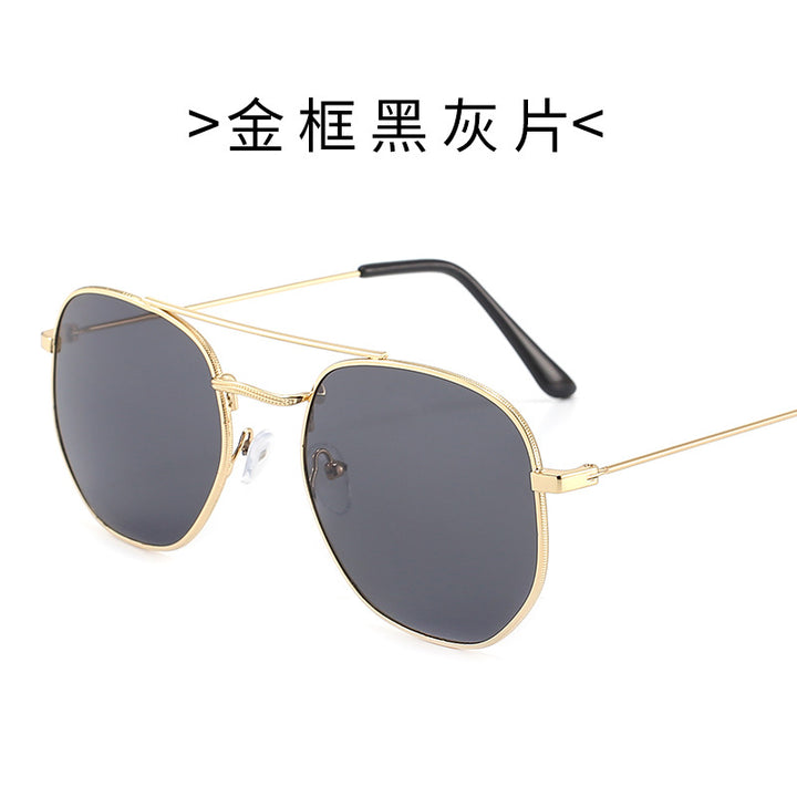 Dame solbrille med oval ramme og beskyttende gradientlinse Luvikno