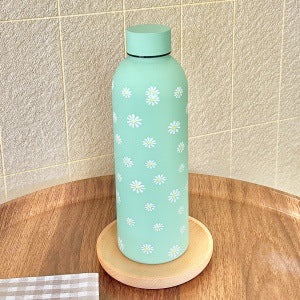 Damen Isoliertrinkflasche mit elegantem Blumendesign Luvikno