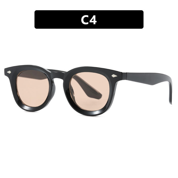 Damen modische Cat-Eye solbrille med transparent ramme Luvikno