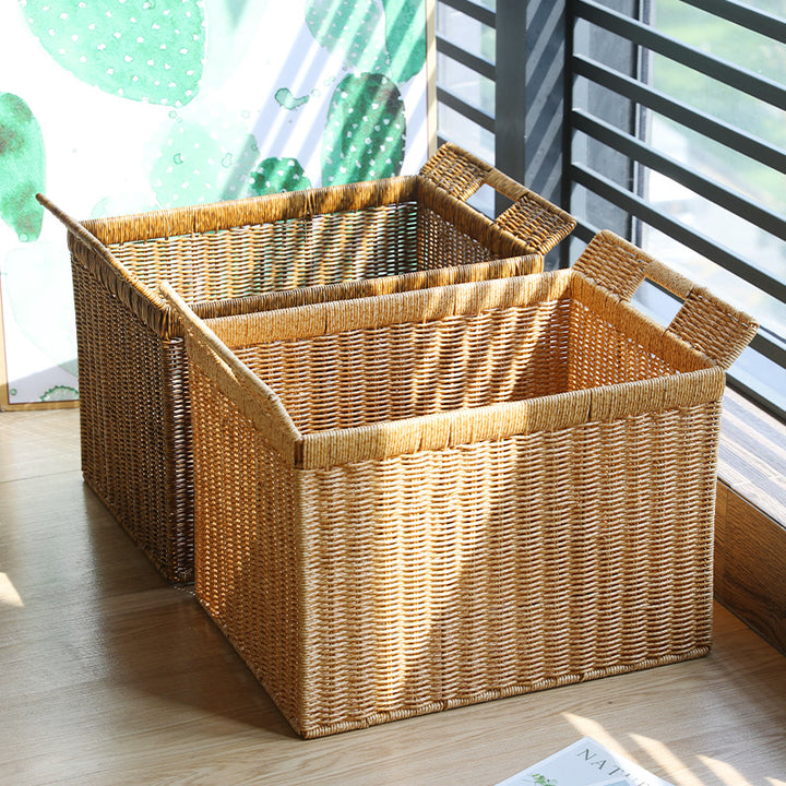 Unisex Allsidig Oppbevaringskurv med praktisk håndtering Luvikno