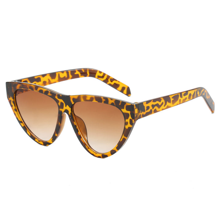 Dame futuristisk Cat-Eye solbrille med høykvalitets plastikkramme Luvikno