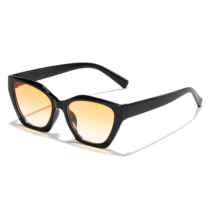 Dame geometrisk solbrille med moderne, hypoallergen plastramme Luvikno
