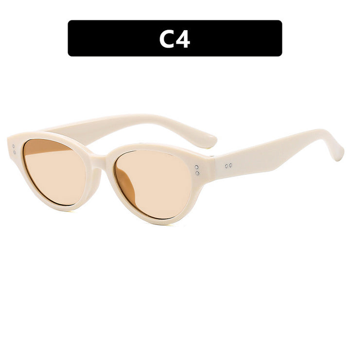 Dame Cat-Eye solbriller i elegant design med bred ramme Luvikno