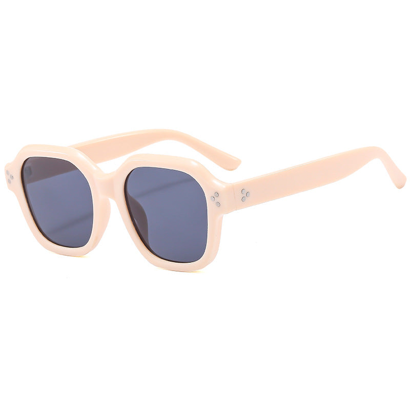 Dame Moderne Retro-solbriller med bred ramme og UV-beskyttelse Luvikno