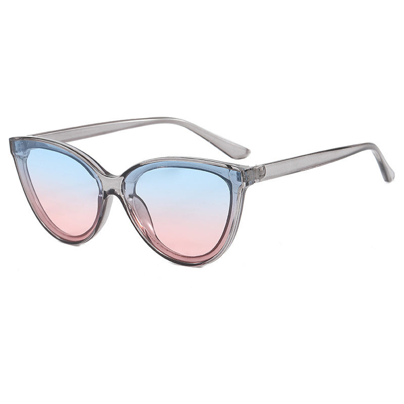 Dame stilige Cat-Eye solbriller med UV-beskyttelse og lett ramme Luvikno