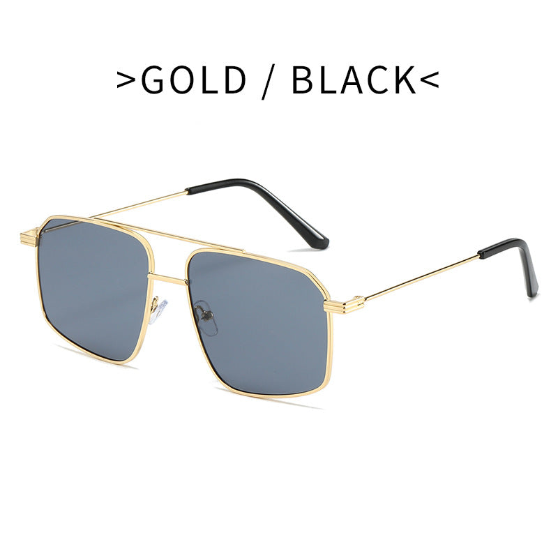 Damer moteriktig solbrille i geometrisk design Luvikno