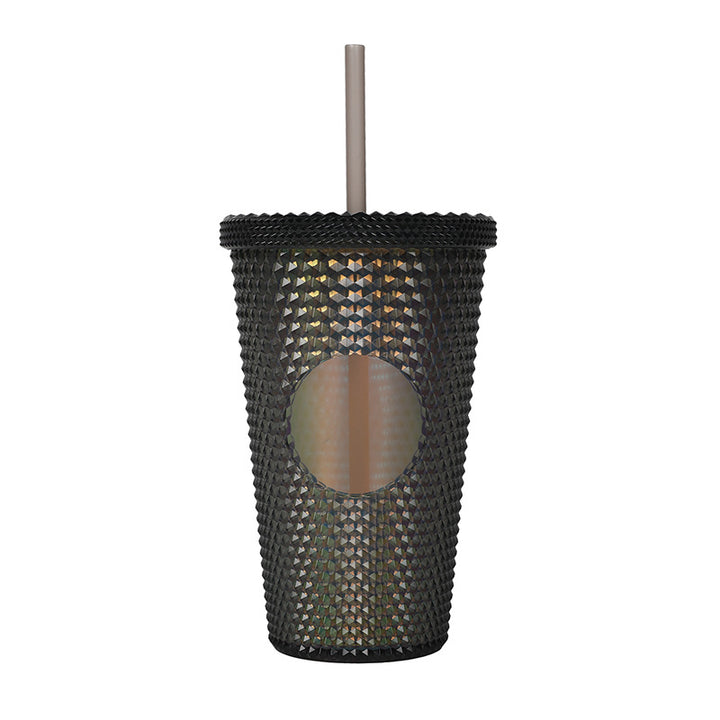 Unisex plastikkopp med teksturert design Luvikno