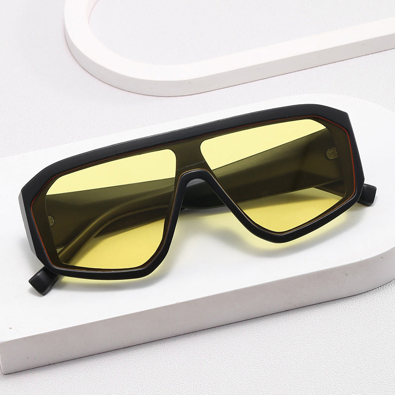 Dame Modiske Oversized-solbriller i futuristisk design Luvikno
