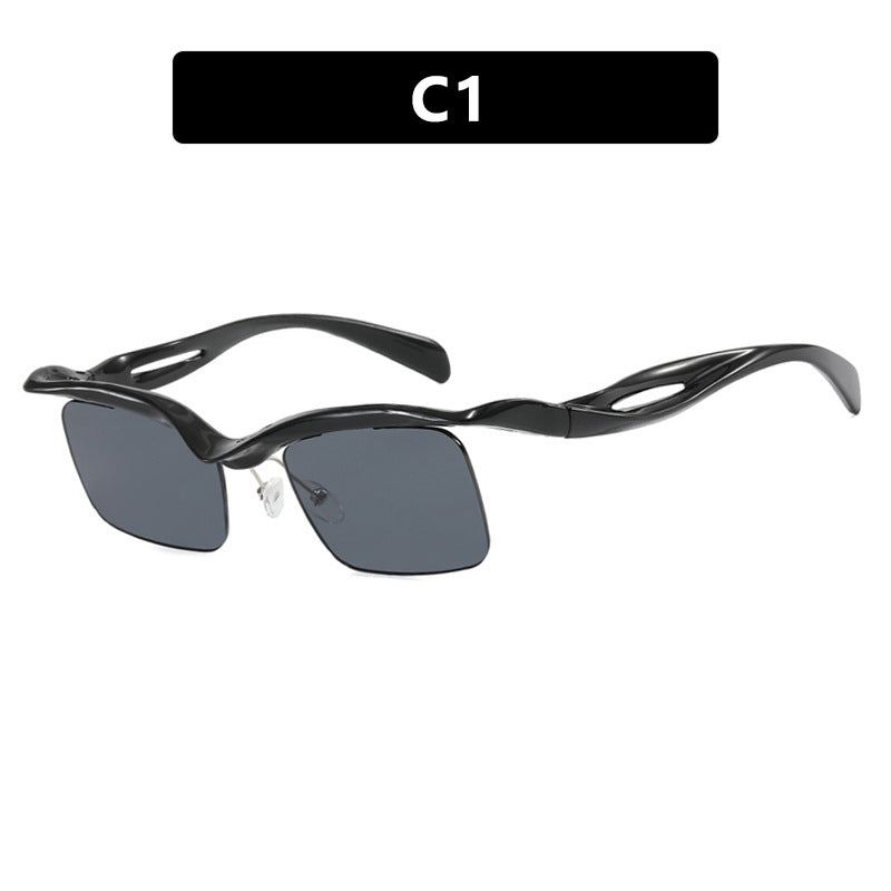 Damer sporty solbrille med aerodynamisk design og komfortabel bæreopplevelse Luvikno