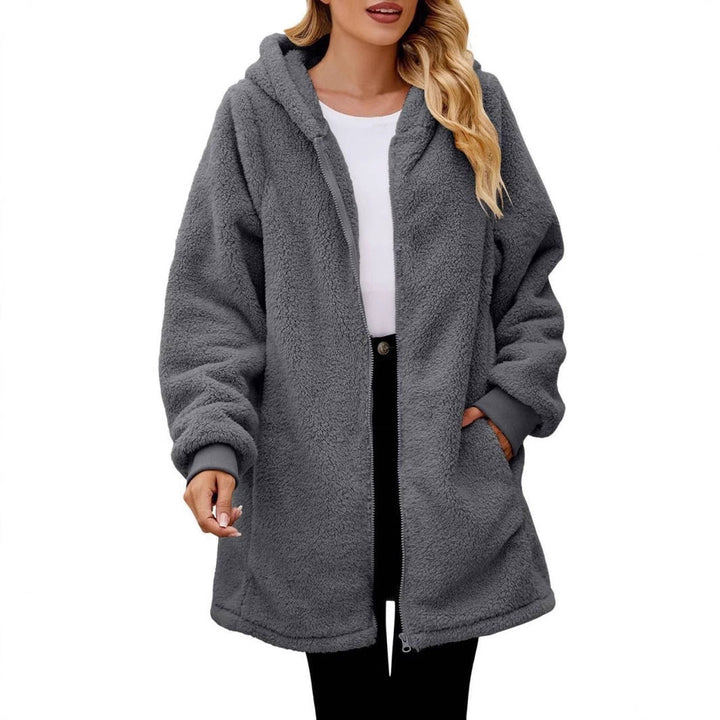 Luvik | Dame Komfortabel Fleece-Jakke med Lang Jakke