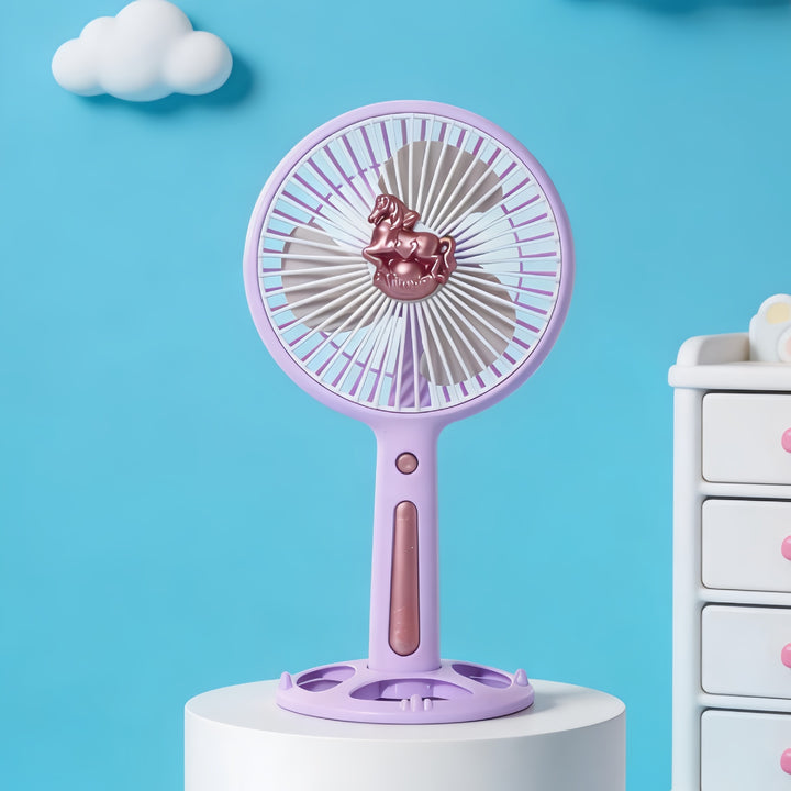 Dame Bærbar Mini-Ventilator med kreativt Dyredesign Luvikno